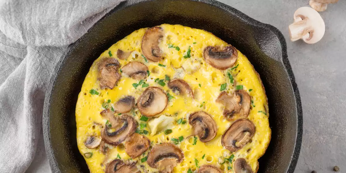 Frittata vegana di verdure con farina di piselli verdi