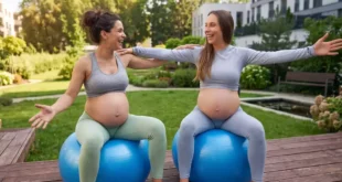 Esercizi con palla da Pilates per donne in gravidanza