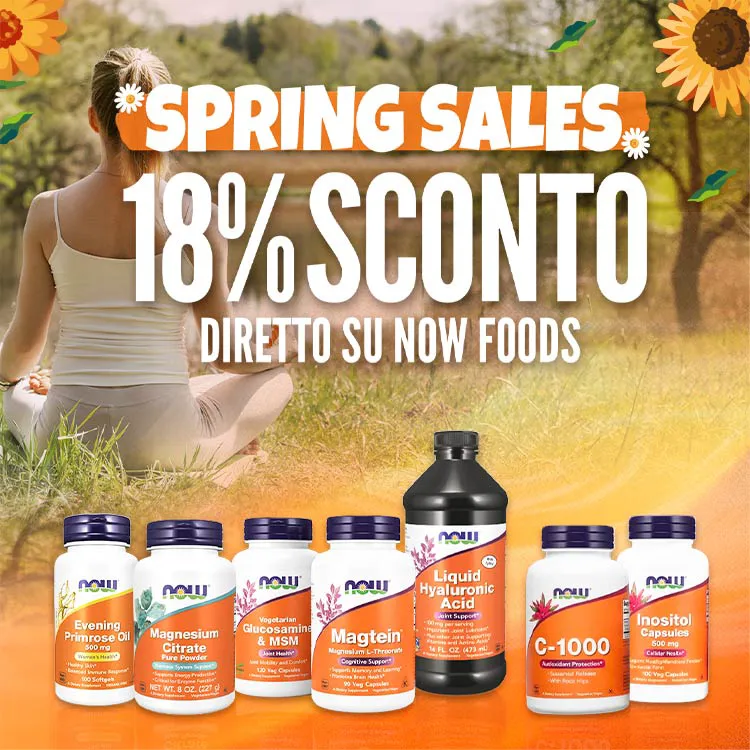 18% di Sconto Diretto su Now Foods
