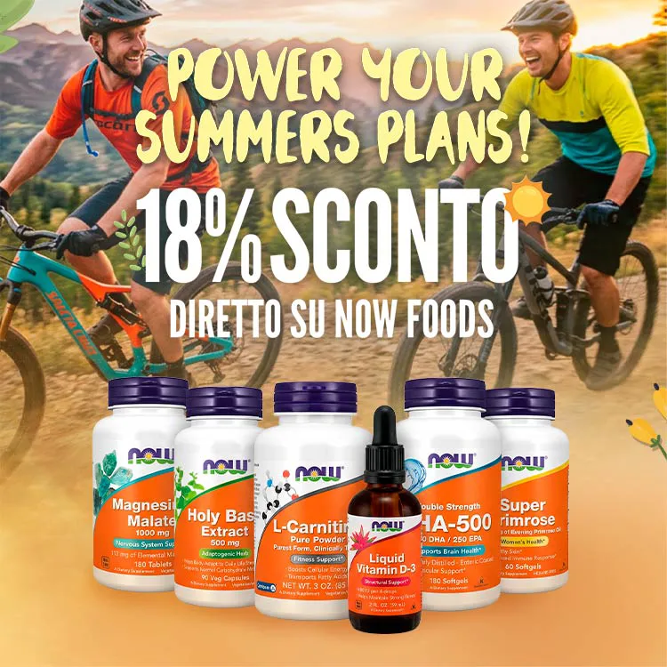 18% di Sconto Diretto su Now Foods