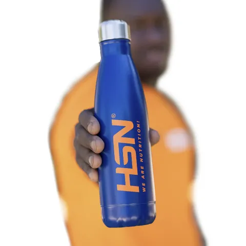 BOTTIGLIA HSN WE ARE NUTRITION! ACCIAIO INOSSIDABILE 550ml BLU MARINO