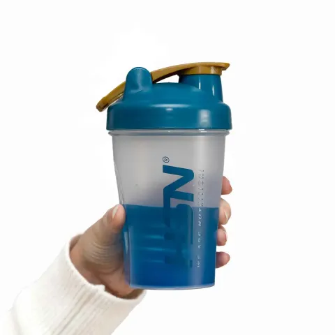 Shaker HSN We Are Nutrition! sfera di miscelazione 400ml trasparente e blu