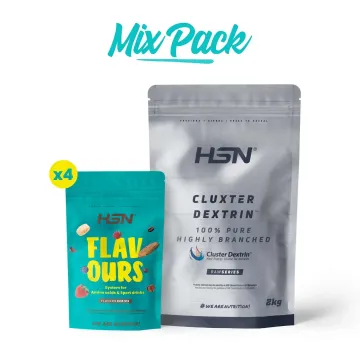 CLUSTER DEXTRIN® (DESTRINA CICLICA ALTAMENTE RAMIFICATA) IN POLVERE + AROMI - MIX PACK