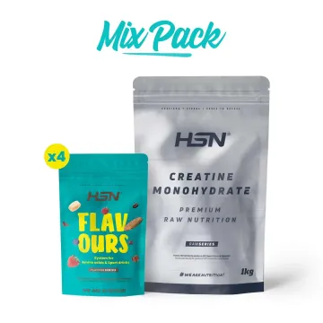 CREATINA MONOIDRATO IN POLVERE + AROMI - MIX PACK