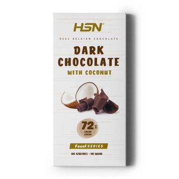 CIOCCOLATO FONDENTE CON COCCO SENZA ZUCCHERO