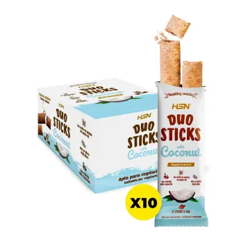 SCATOLA DUO STICKS WAFER RIPIENI 10x30g DI COCCO SCATOLA DUO STICKS WAFER RIPIENI 10x30g DI COCCO
