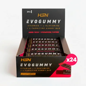 Scatola Evogummy recovery gummy bar 24x30g fragola