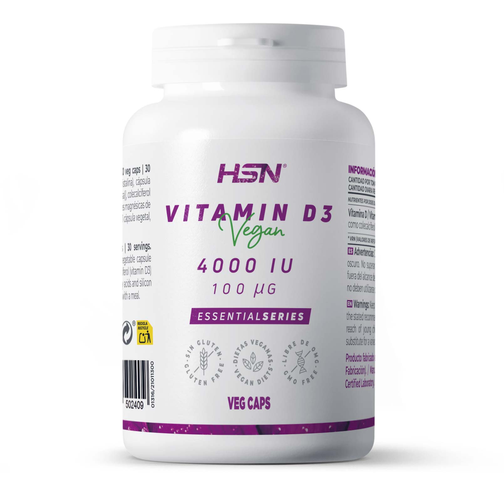 VITAMINA D3 VEGANA 4000IU