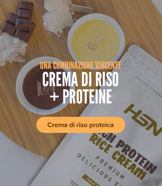 Crema de arroz proteica