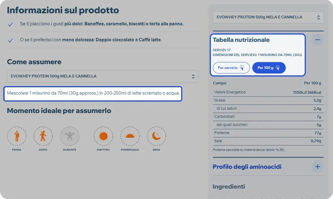 Come sapere quale misurino dosatore ti serve?