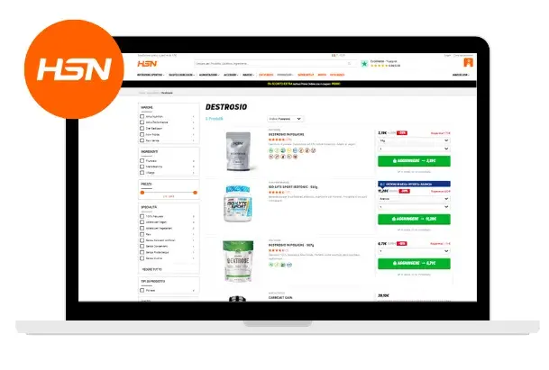 Integratori di destrosio 