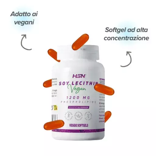 Lecitina di soia in softgels
